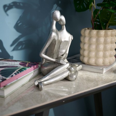 Couple Figure Silver Ornament primary image