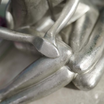 Couple Figure Silver Ornament Image