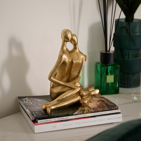 Couple Figure Gold Ornament primary image