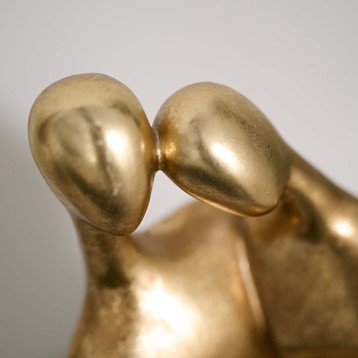 Couple Figure Gold Ornament Image