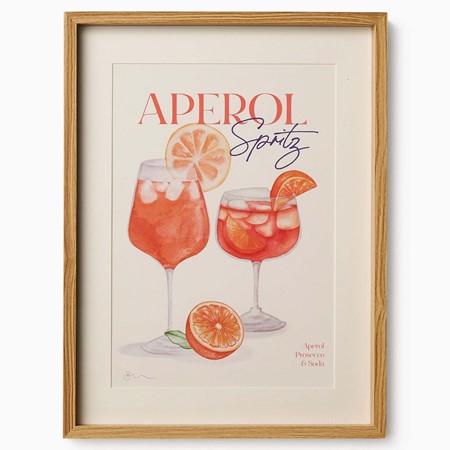 Aperol Cocktails Framed Print image