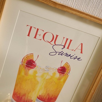 Tequila Cocktails Framed Print Image