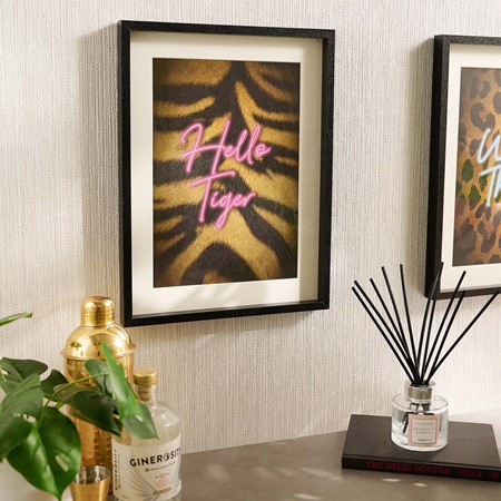 Hello Tiger Animal Print Wall Art primary image