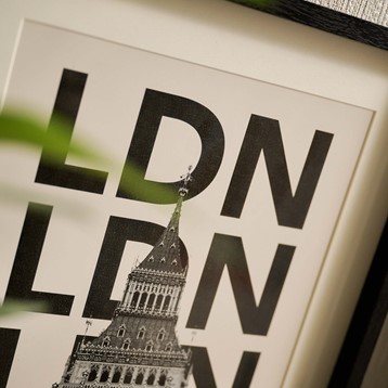 London Black & White City Wall Art Image