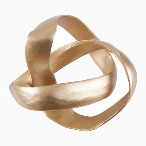 Prato Knot Gold Sculpture