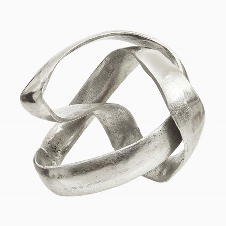Prato Knot Small Silver Sculpture primary image