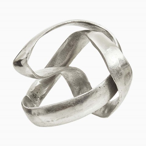 Prato Knot Small Silver Sculpture