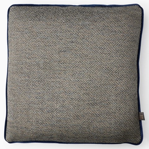 Ada Jacquard Blue Cushion