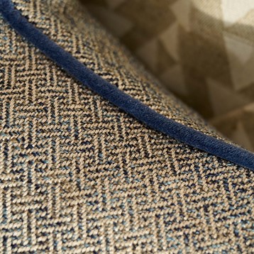 Ada Jacquard Blue Cushion Image