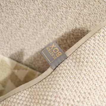 Anna Jacquard Cream Rectangular Cushion Image