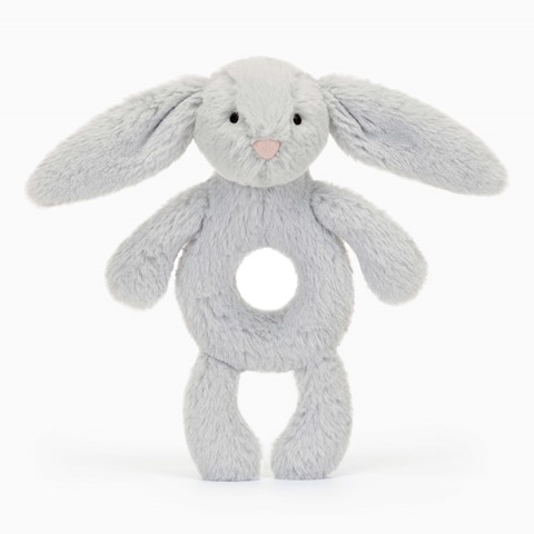 Jellycat Bashful Silver Bunny Ring Rattle