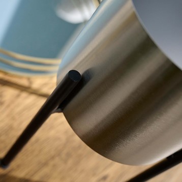 Small Silver Planter with Black Legs Image