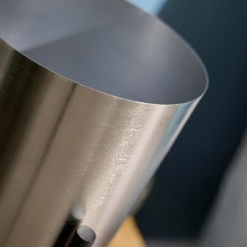 Small Silver Planter with Black Legs Image