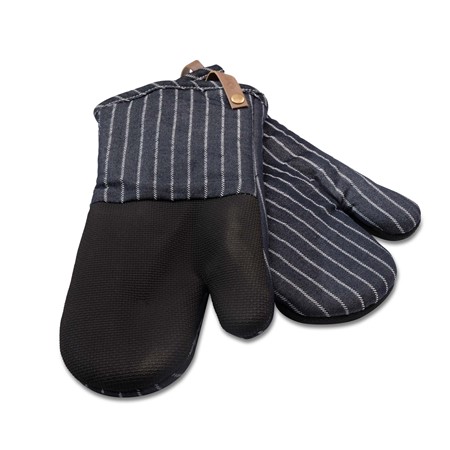 Cuisinart Set of 2 Denim Pin Stripe Oven Mitt image
