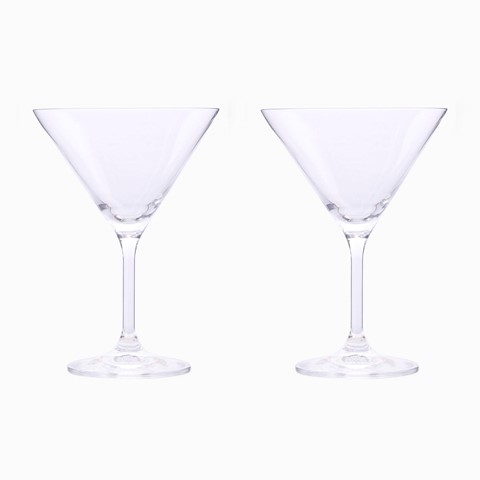 Tipperary Martini Glass Eternity Crystal Set of 2