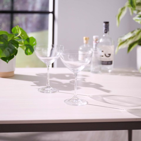 Tipperary Crystal Coupe Glass Eternity Crystal Set of 2