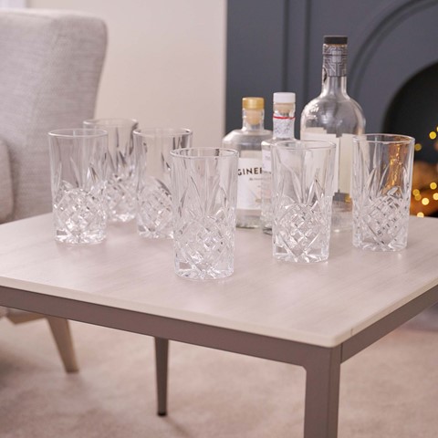 Tipperary Belvedere High Ball Glasses Set of 6