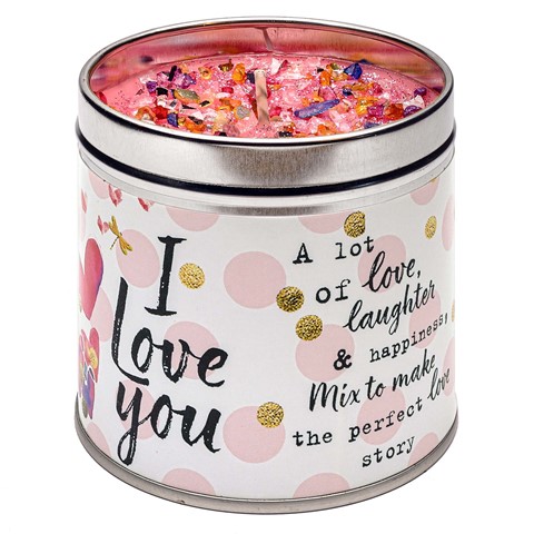 I Love You Candle