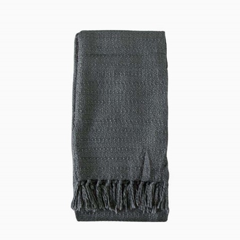 Textured Grey Throw