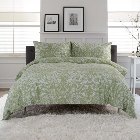 Deyongs Secret Garden Sage Duvet Set