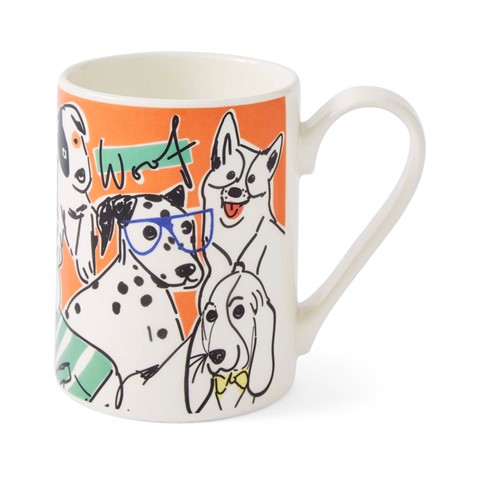 Portmeirion Orange Dogs Mug
