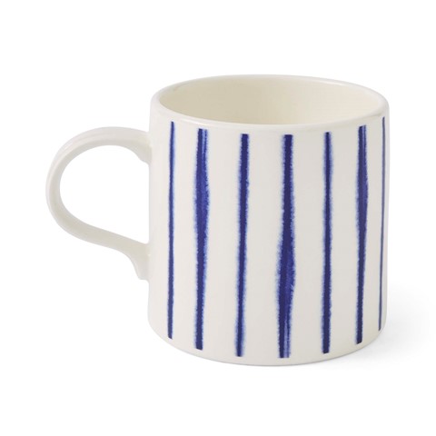 Portmeirion Blue Wash Pin Stripe Mug