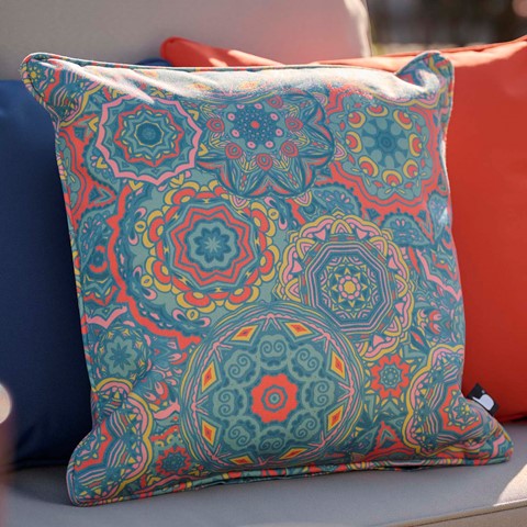 Mandala Mint Blue Outdoor B-Cushion