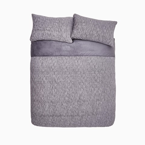 Catherine Lansfield Allure Grey Sparkle Duvet Set