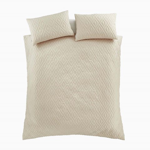 Catherine Lansfield Jacob Cream Geo Duvet Set