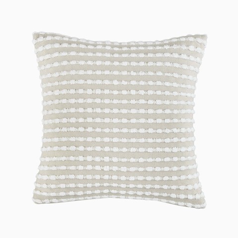 Catherine Lansfield Natural Stab Stitch Cushion