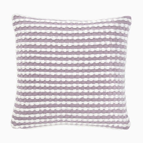 Catherine Lansfield Lilac Stab Stitch Cushion