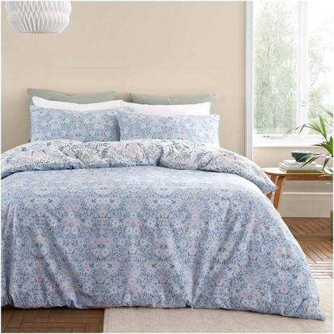 Hedgerow Hopper Blue Duvet Set