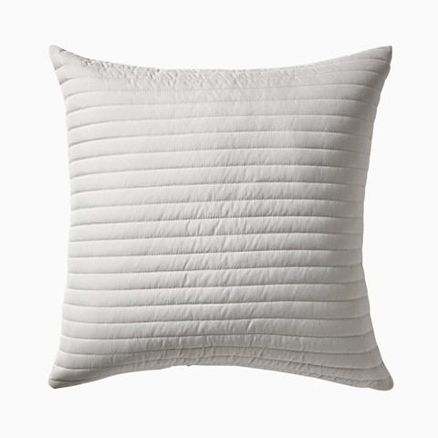 Quilted Lines Silver Cushion
