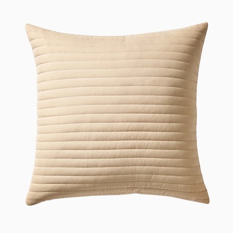 Quilted Lines Cream Cushion