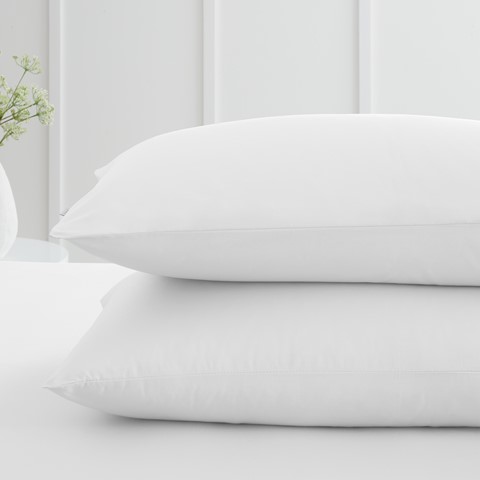 Percale White Standard 200 Thread Count Pillowcase Pair