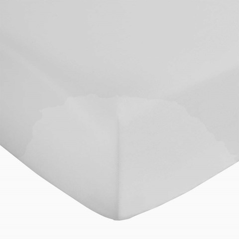 Sateen White 400 Thread Count Fitted Sheet