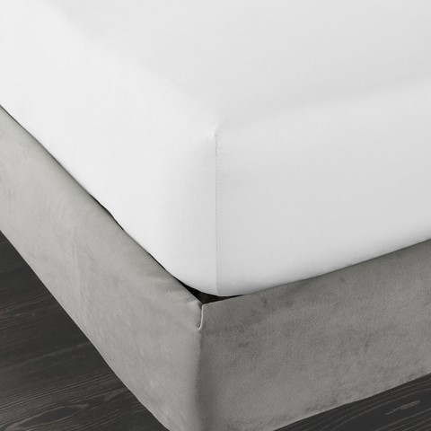 Sateen Dove Grey 400 Thread Count Flat Sheet