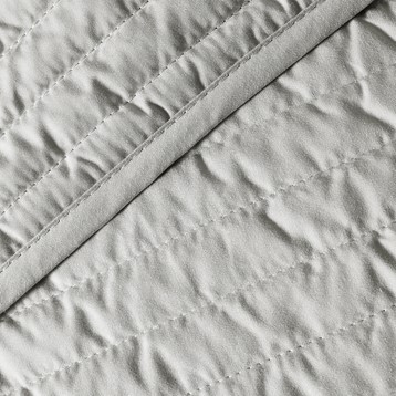 Quilted Lines Silver Bedspread Image