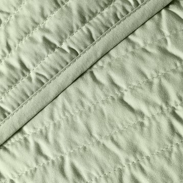 Quilted Lines Sage Bedspread Image