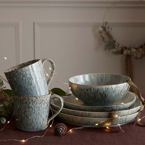 Denby Halo Speckle Set of 2 Mugs