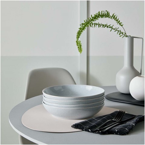 Denby Dove Grey Set of 4 Pasta Bowls