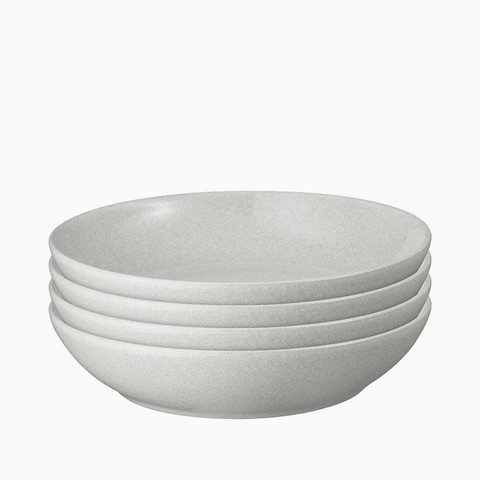 Denby Dove Grey Set of 4 Pasta Bowls