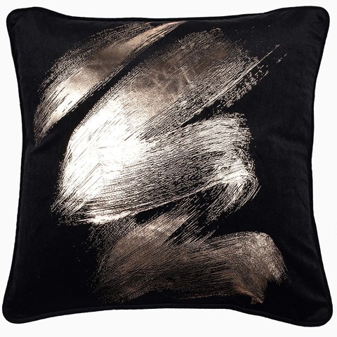 Gentlestrokes Black Velvet Foil Cushion