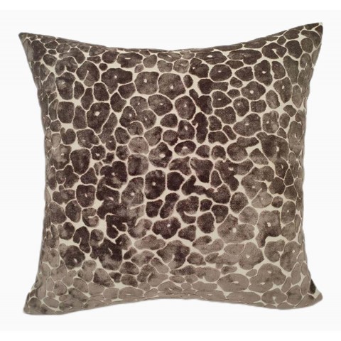 Leopard Cut Velvet Brown Cushion