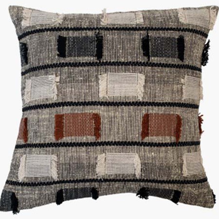 Gobi Textured Woven Broken Lines Cushion primary image