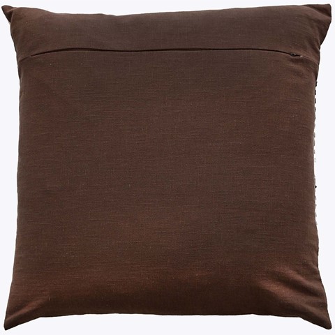 Saloni Art Deco Stitch Brown Cushion