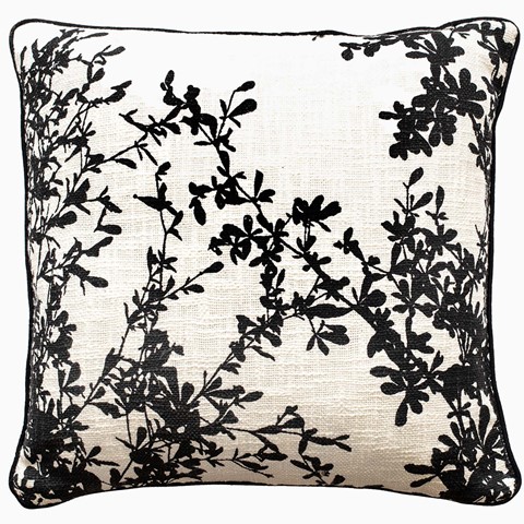 Rimini Embroidered Floral Linen Cushion