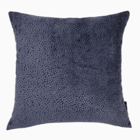 Bingham Navy Velvet Dots Cushion