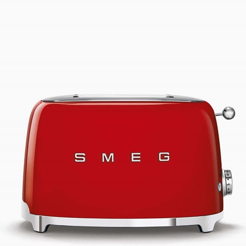 Smeg 2 Slice Red Toaster