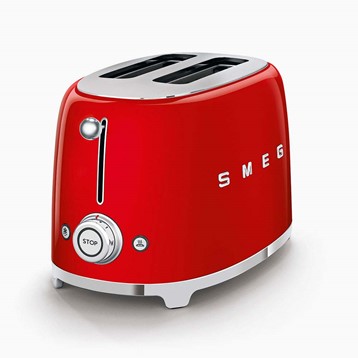 Smeg 2 Slice Red Toaster Image